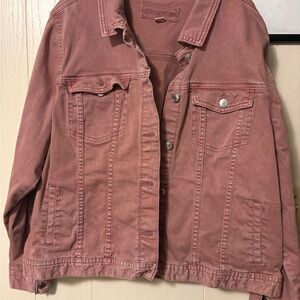 Maurices Dusty Rose Jean Jacket